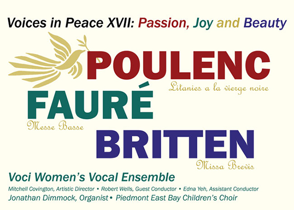 Poster for Poulenc, Fauré and Britten