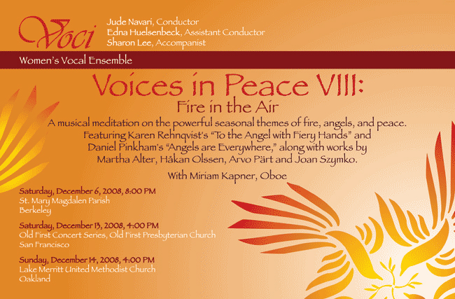 Poster for Voices in Peace VIII: Fire in the Air