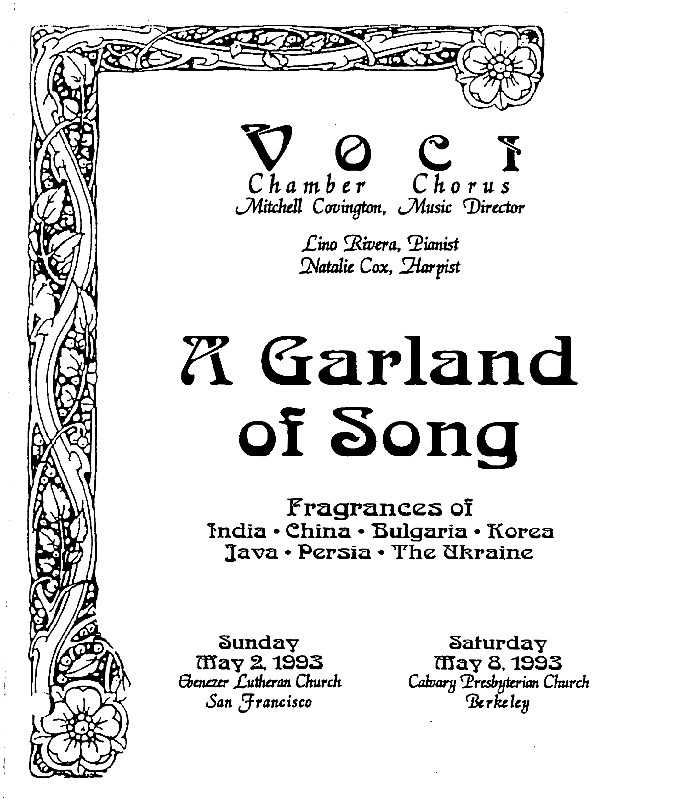 Poster for A Garland of Song